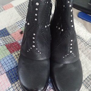 Miz Mooz Leather Studded Ankle Boots - Mills $238